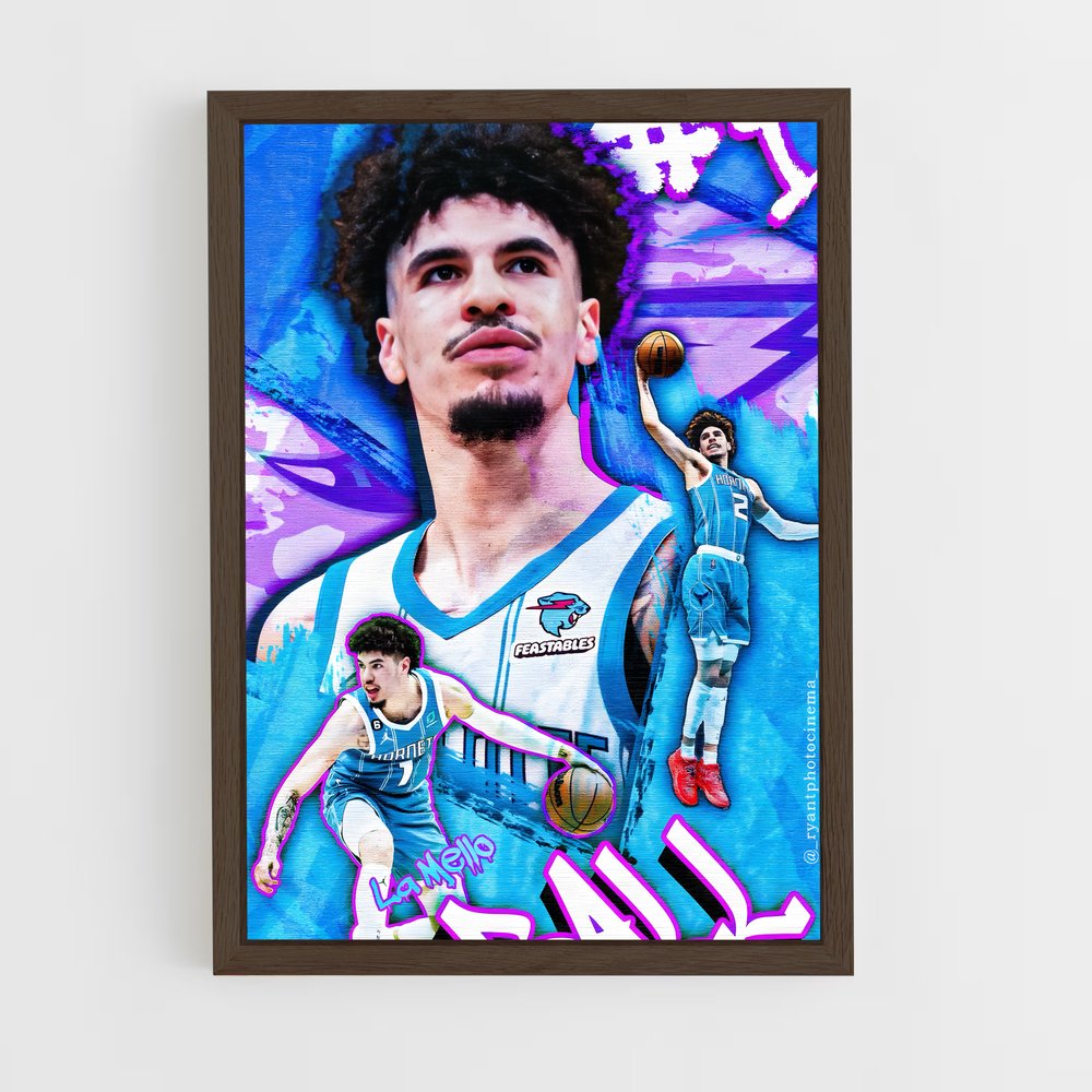 Poster Lamelo ball slam – affiche Basketball (vue 5)